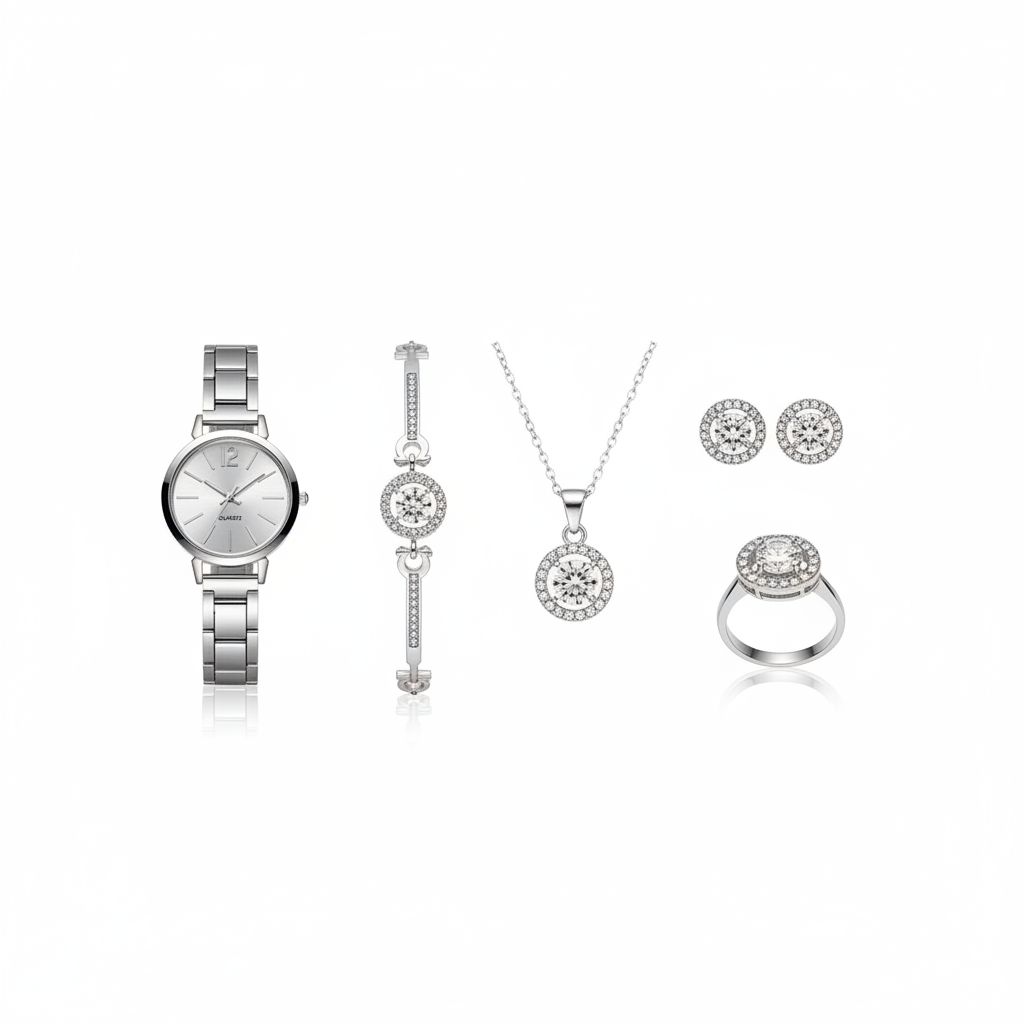 Coffret Bijoux Luxe Ensemble de 5 Bijoux