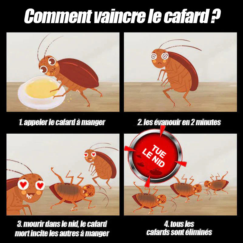 🔥 Piège Anti-Cafard Révolutionnaire – Chasse les cafards ou Élimine le Nid en 48h, Sans Odeur ni Risque