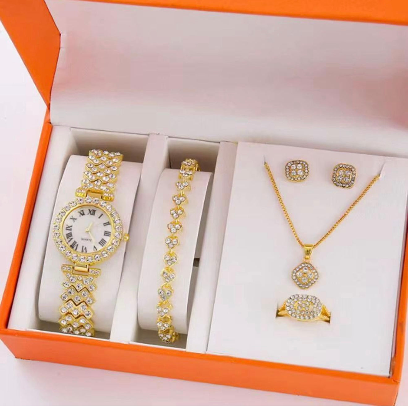 Coffret Bijoux Luxe Ensemble de 5 Bijoux
