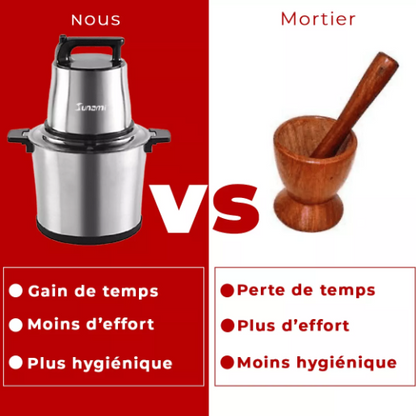 Foutou Mixeur - Mixez facilement et rapidement la banane, la graine et la viande