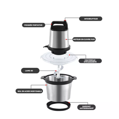 Foutou Mixeur - Mixez facilement et rapidement la banane, la graine et la viande