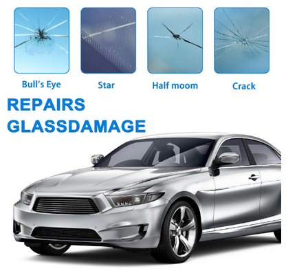 Kit de Réparation de Pare-Brise Professionnel, Vitres, Verres fissurés