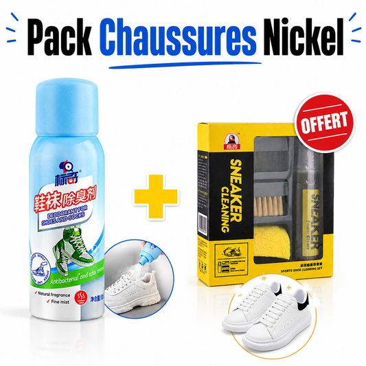 Fini les Chaussures qui Puent - Spray Anti-Odeur et Kit de Nettoyage Offert