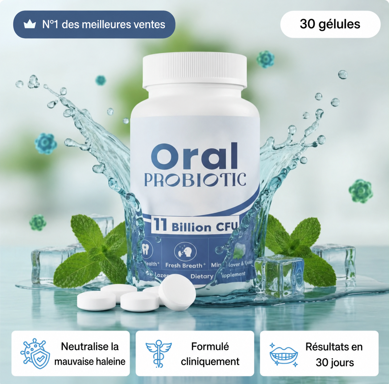 Capsules anti mauvaise haleine