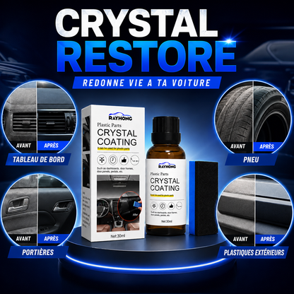 CrystalRestore™ – Restaure la brillance et la couleur d’origine de vos plastiques auto