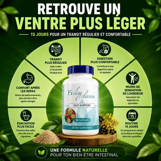 Détox Ventre 15 Jours – Dégonflez votre ventre et retrouvez une digestion légère et naturelle pour un ventre plat