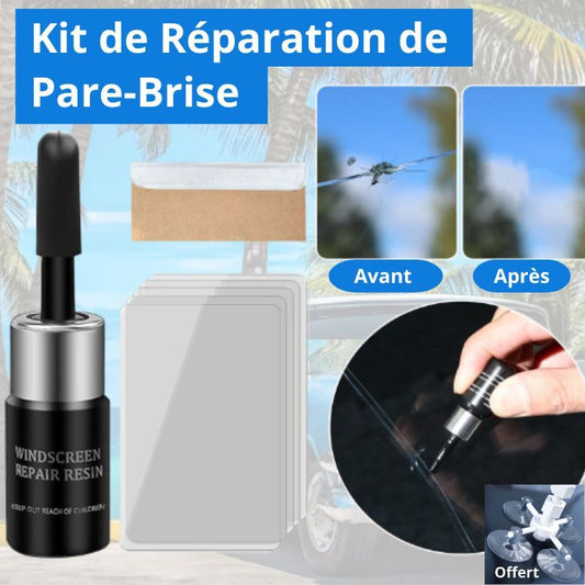 Kit de Réparation de Pare-Brise Professionnel, Vitres, Verres fissurés