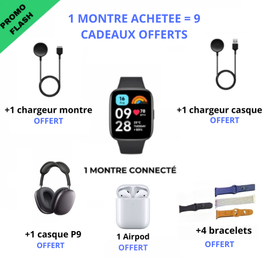 Montre Connectée Premium Pack 6 en 1