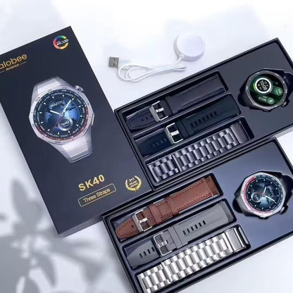 Montre Connectée Premium SK40 - Élégance & Performance en Un Seul Coffret