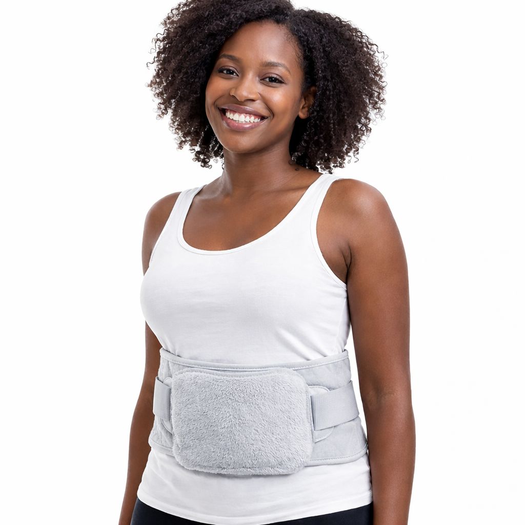 Ceinture chauffante en soie contre règles douloureuses