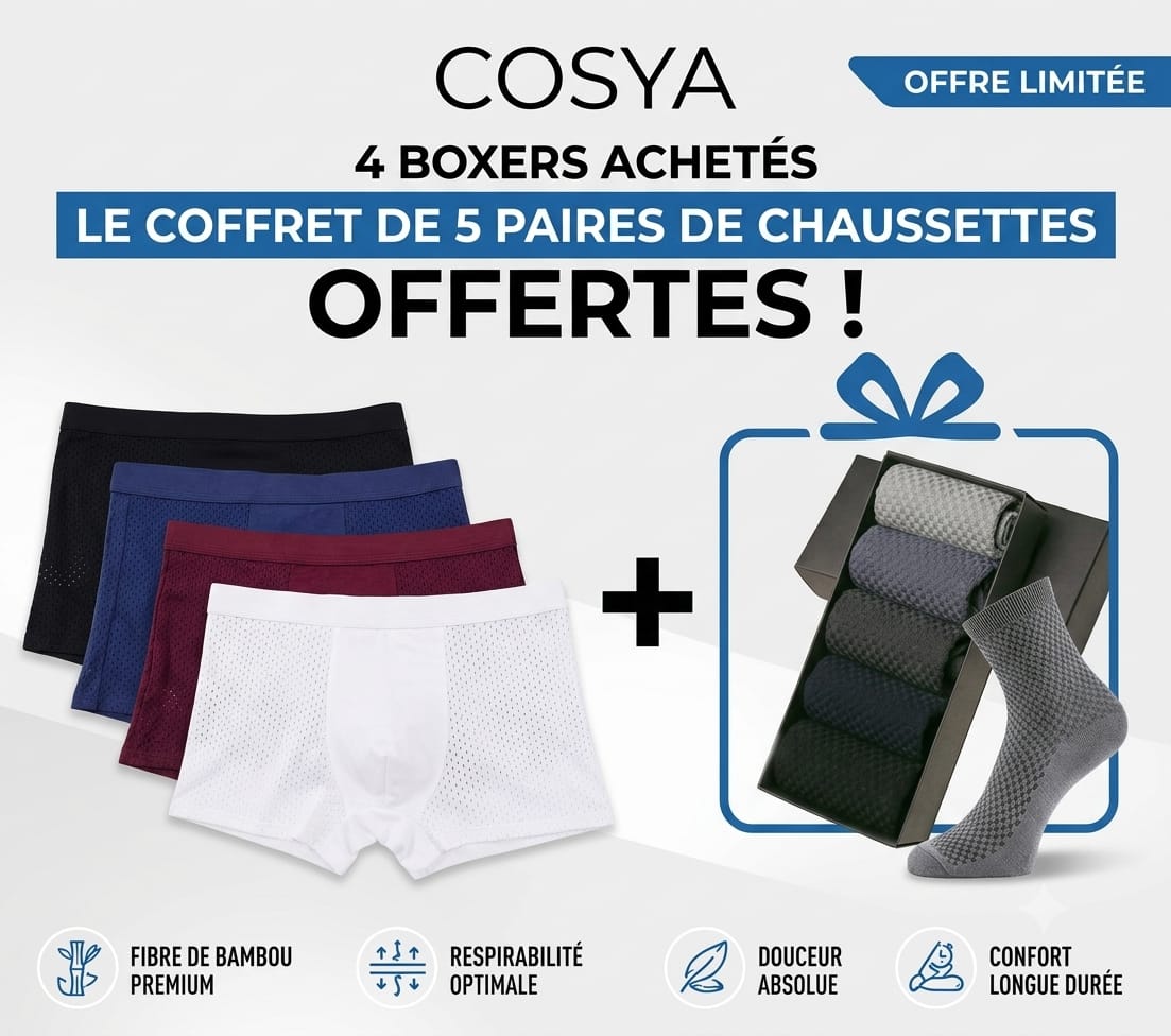 Boxers réinventés pour confort durable qui vous accompagne dans tous vos mouvements