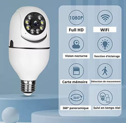 Camera de surveillance Wifi, Full HD, 360°