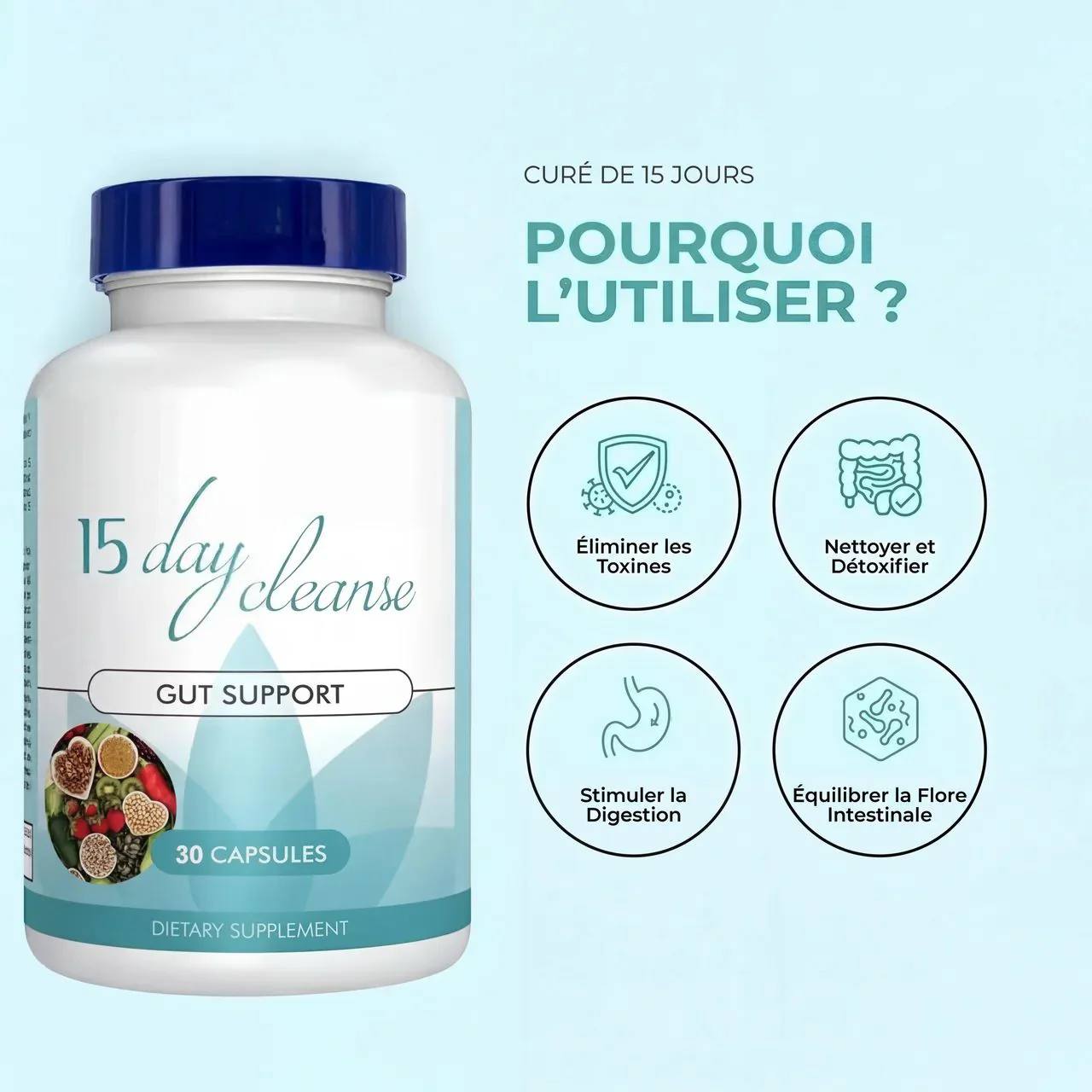 Détox Ventre 15 Jours – Dégonflez votre ventre et retrouvez une digestion légère et naturelle pour un ventre plat